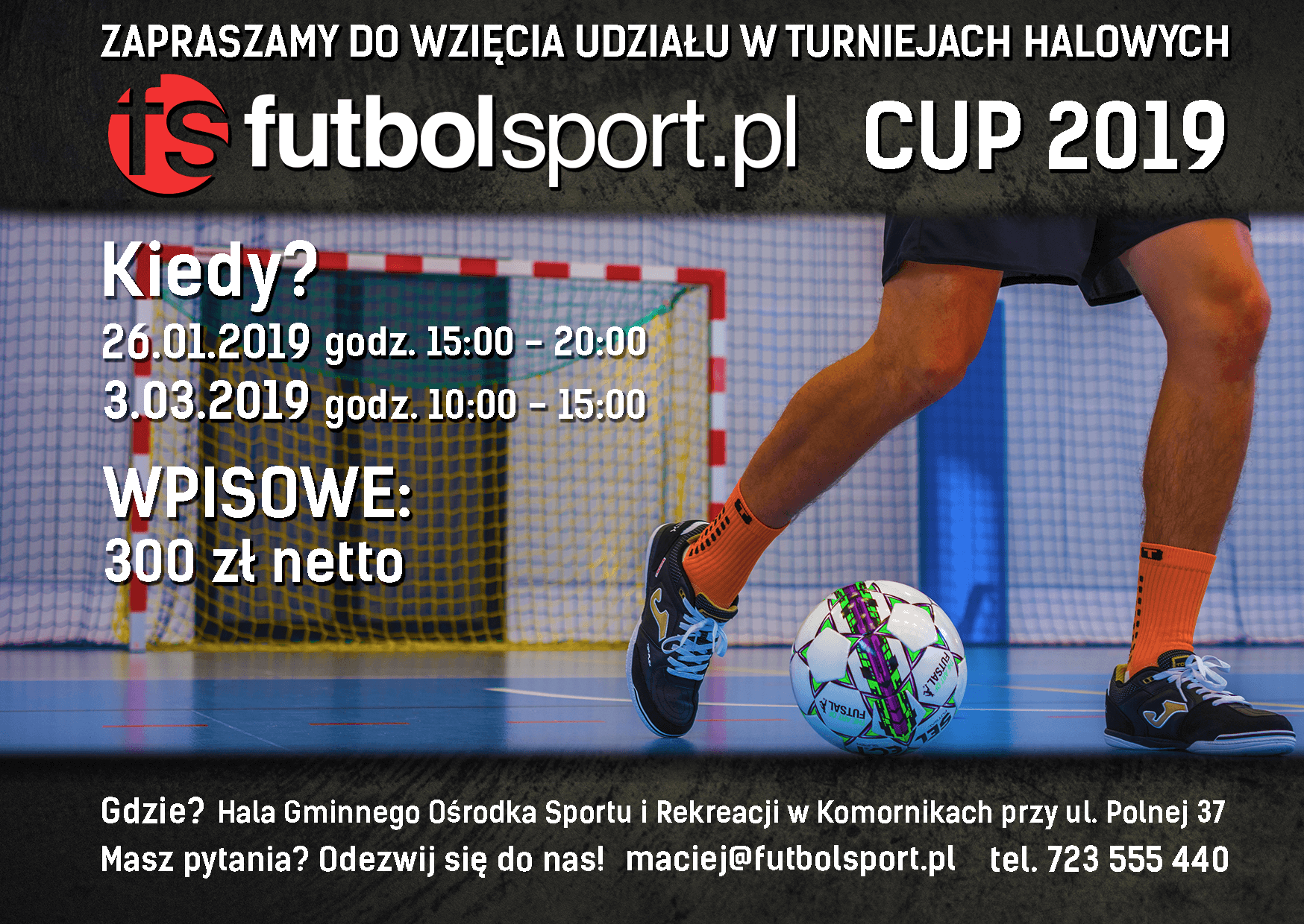 Trwają zapisy na Turnieje Halowe futbolsport.pl