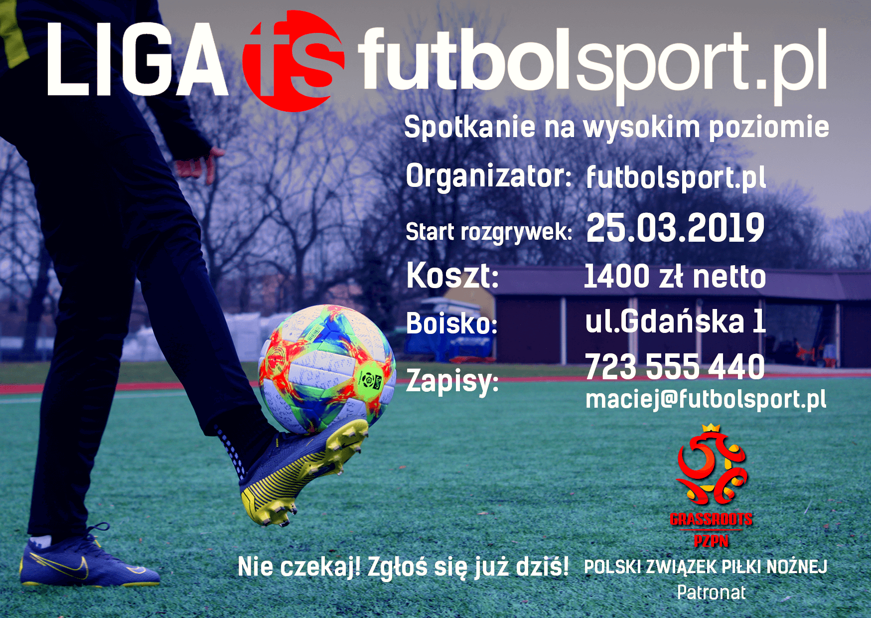 Liga futbolsport.pl z patronatem PZPN